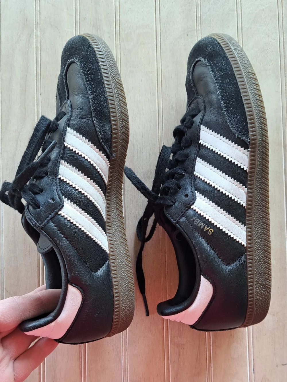 adidas Samba OG Blk White Gum Leather Classic Retro Sneakers Youth Unisex Sporty